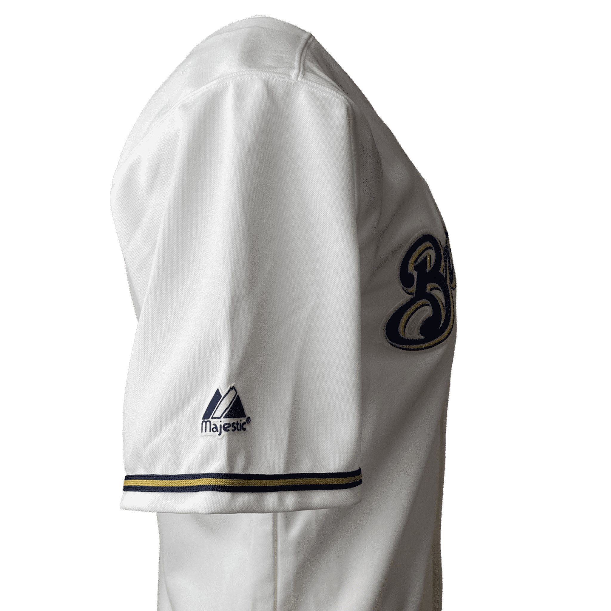 mens milwaukee brewers majestic white team official jersey